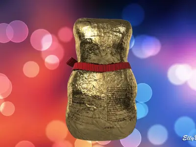 Lindt Bear Low-poly 3D model