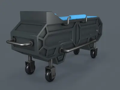 Sci Fi Bed 3D model buy