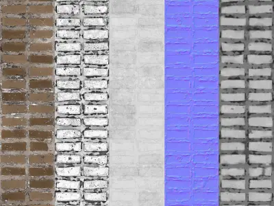 Stylized Rough Brick Material Texture