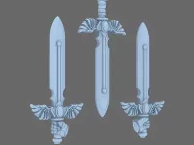 Arthurian Knights Electro Sword 3D print model