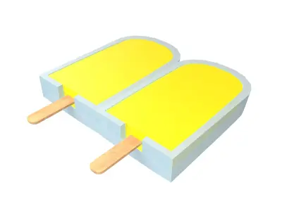 Ice Lolly With Mold v1 005 Low-poly 3D model