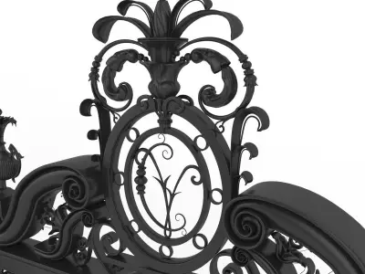 Exterior Mansion Gate 3D model