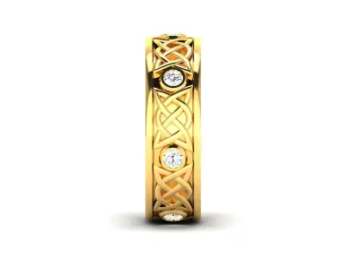 Women Ring  Render 3dm STL OBJ FBX Details 3D print model 44