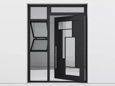 Aluminium door 289 3D model