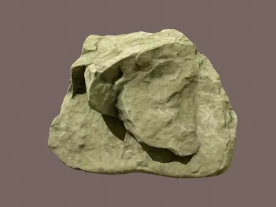 Rock lowpoly 3D model Low-poly 3D model