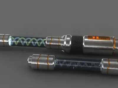 Sci-fi Energy Virus Container 3D model