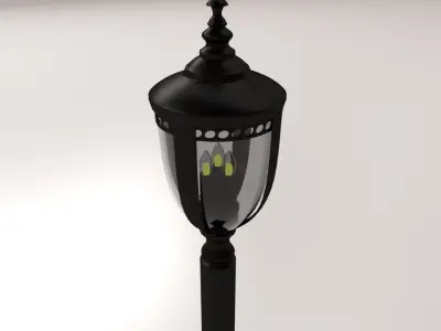Light Post v2 3D model