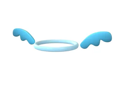 Angel Halo v2 006 Low-poly 3D model