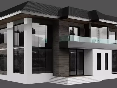 MODERN HOUSE NO23 A 3D model