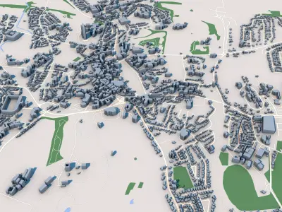 Armagh City in Northern Ireland 3D model