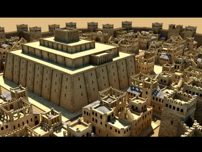 Babylonian City- 3d Model 3D model