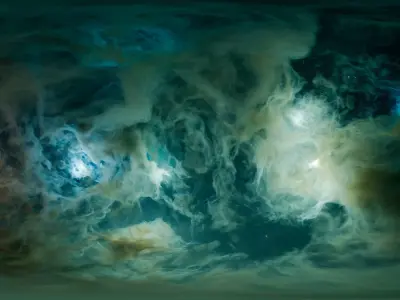 Stellar Tides Nebula HDRI 12k 360 equirectangular 3D model