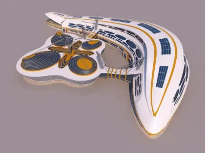 0144 - Organic Building 3D model