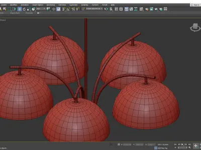 MARCEL CHANDELIER Low-poly 3D model