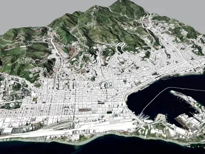 Cityscape Messina Italy 3D model