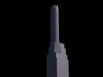20 Exchange Place - NYC Low-poly 3D model