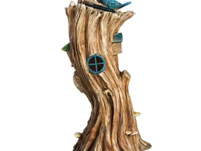 Lighted Fairy House Figurine 3D model