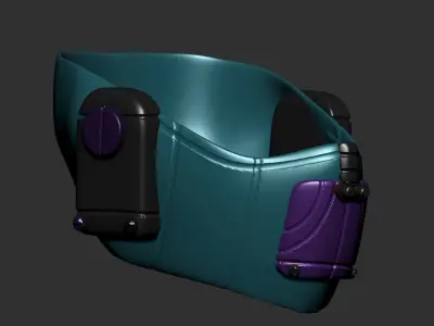 gas mask helmet scifi high poly sculpt  ver 2 3d printable  3D model purchase