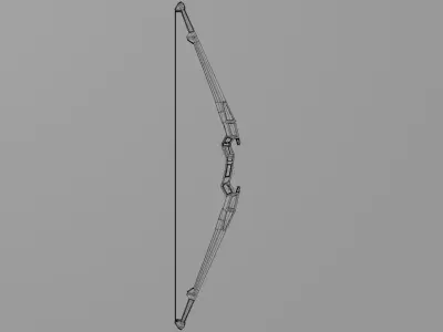 Sci Fi Bow Low-poly 3D model purchase