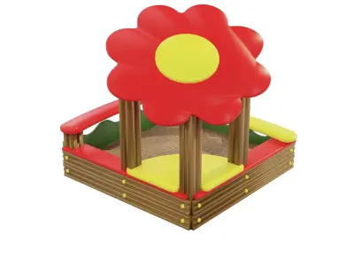 kids playground 01 Low-poly 3D model
