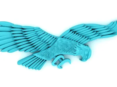 Eagle 3D print model 14