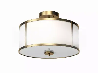 Aaru Fabric Semi Flush Mount MK5 3D model