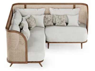 Corner garden sofa HLS  3D model