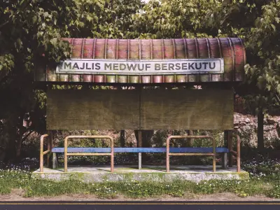 The Old Bus Stop Low-poly 3D model