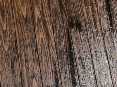 Glossy Varnished Wood Planks PBR Seamless Texture