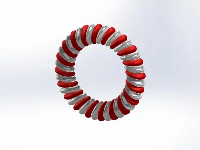 Christmas wreath door ornament 3D print model