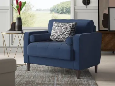 Garren Club Sofa Chair - 2 Colour 3D model