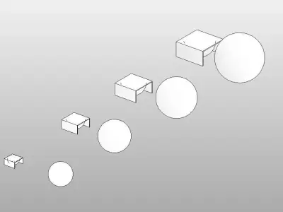 Lamps - Full Parametric Revit Family Free 3D model