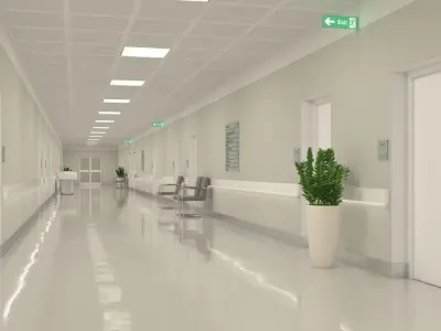 Hospital Hallway 3D model
