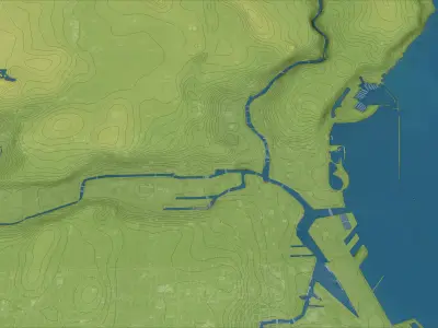 Milwaukee - 3D City Topography Terrain 3D Model Pack