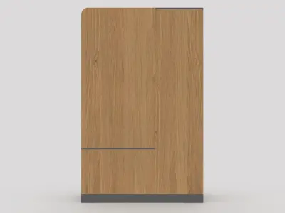 hallway 3 wardrobe with drawers and shelves 3D model