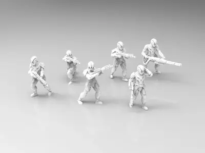 Ancient Dark Heavy Commandos 3D print model