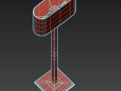 URBAN floor lamp with shade 3D model