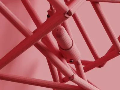 Etoile Wall Sconce by Christian Lava for Terzani 3D model