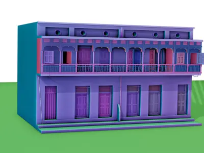 Lahore Realistic Building 3D model