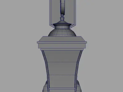 vintage lamp01 Low-poly 3D model