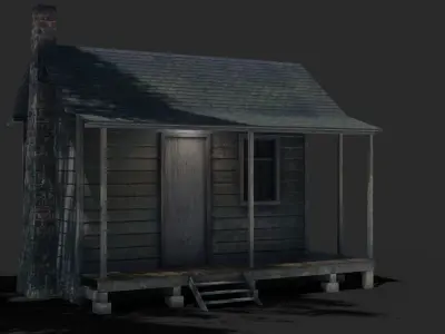 Cabin Game Asset Low-poly 3D model
