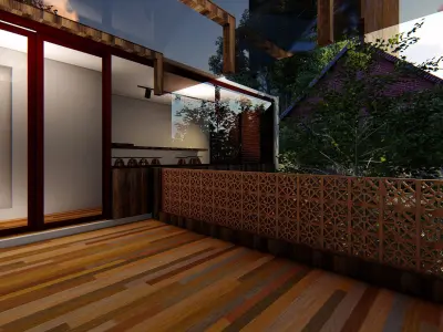 CONTAINER COFFEE SHOP ARCHITECTURAL DESIGN  3D model