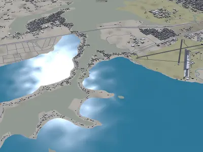 Maracay Aragua Venezuela 35km Low-poly 3D model