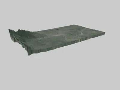 VIENTIANE City Low-poly 3D model