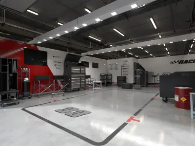  Racing Team Garage 5 Equipped 