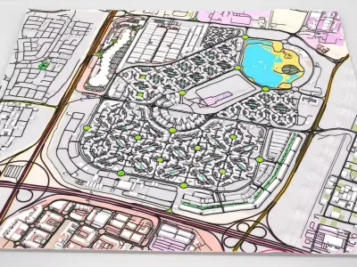 Dubai International City UAE 3D model