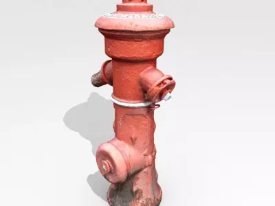 Outdoor fire hydrant 3D model