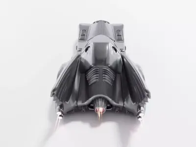 Batmobile Low-poly 3D model