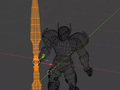 space character Low-poly 3D model