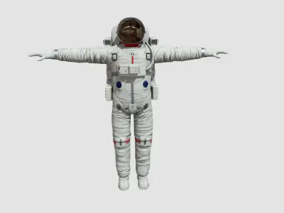 SPACESUIT Low-poly 3D model